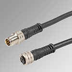 M8-M8 straight conn. 3 m cable input