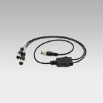 ACC.Y-CONN. M12,4 PIN M/2x4 PIN F, 0,7m