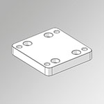 ACC. FOOT FOR ELEKTRO MINI DC Ø25