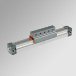 Rodless cylinders with guide V configurator