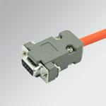 Connecteur droit précâblé 9 brins 1m