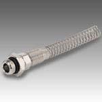 Nylon pipe fitting with spring