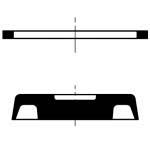 Adiprene lip gasket VSR 1/8''