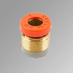 Brass cartridge pipe thread Ø4/2