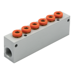 Distributor 6 pos. 1/8'' cartridges Ø4
