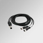 ACC.CONN.Y M12,4 poli M/2x4 poli F, 1,5m